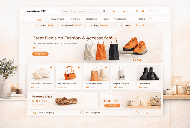 Ecommerce UI Screen