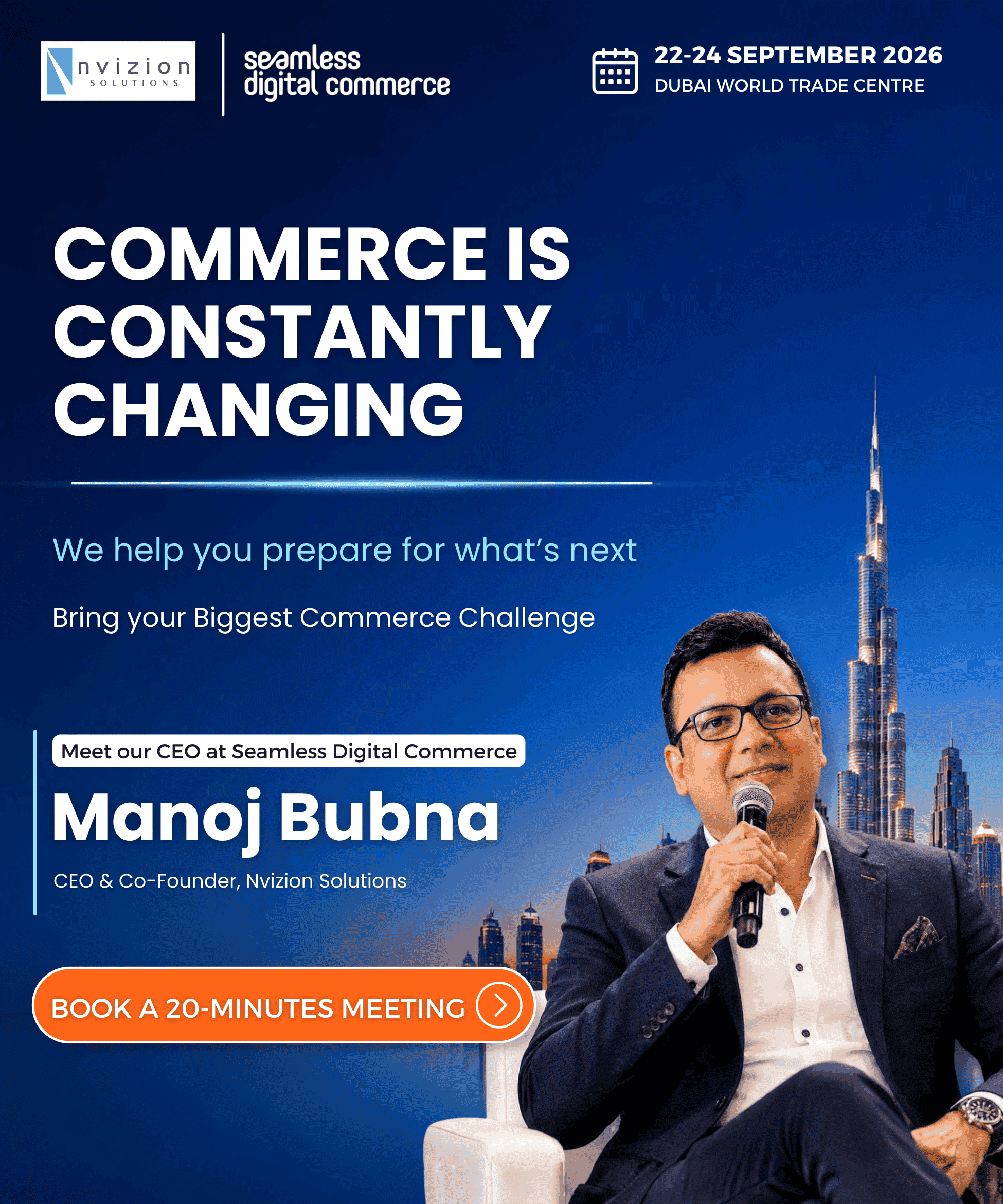 Bring us your biggest commerce challenge. Meet us at Seamless Dubai: 22nd - 24th September, 2026