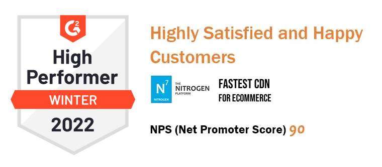 Nitrogen Platform recognized as "High Performer" under CDN (Content Delivery Network) Category.